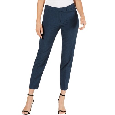 Anne Klein Womens Extended Tab Casual Trouser Pants