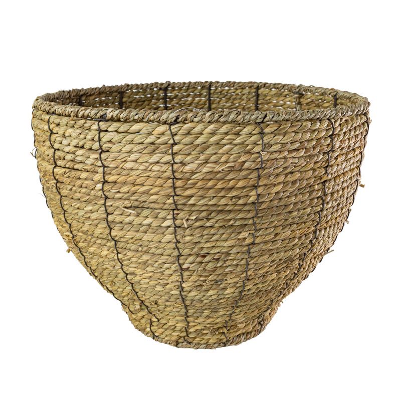Large Dry Basket Planter Seagrass & Metal - Foreside Home & Garden, 1 of 7