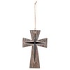 Dicksons Star Cross On Cross with Jute Rope, Brown 5.25 x 3.25 Inch Resin Wall Art Plaque - 2 of 2