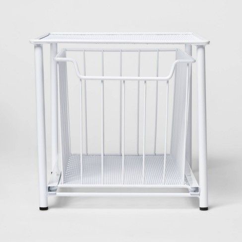 Stackable Slide Out Drawer Organizer Medium White Threshold