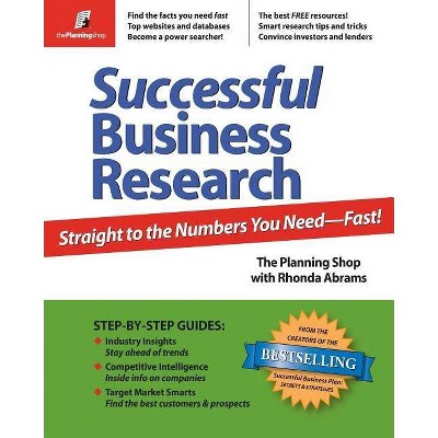 Successful Business Research - by  Planning Shop (Paperback)