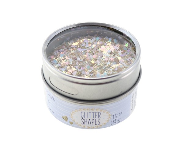 Glitter 1.2oz Silver Star - Sulyn