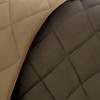 GlasFlength Bedding Sets Full Queen 3M Scotchgard Diamond Quilting Reversible Down Alternative Comforter Set, Brown, 17.72"*9.06"*9.06" - 3 of 4
