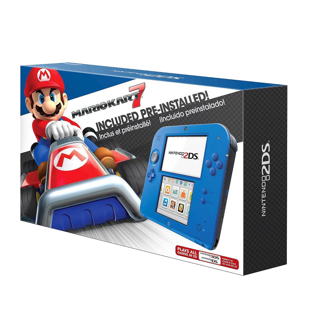 UPC 045496782108 product image for Nintendo 2DS Bundle with Mario Kart 7 - Electric Blue | upcitemdb.com