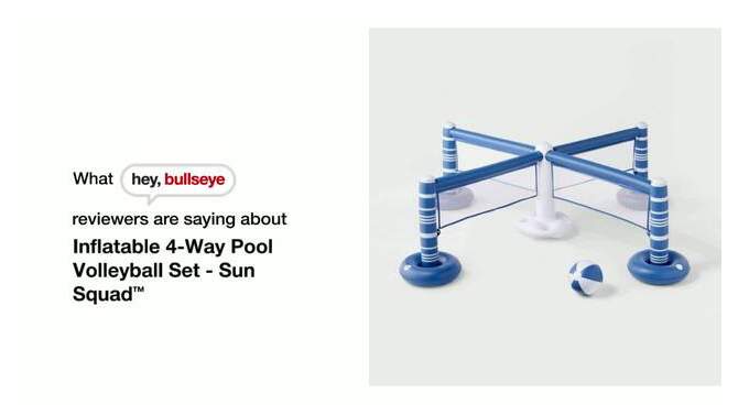 Inflatable 4-Way Pool Volleyball Set - Sun Squad&#8482;, 2 of 4, play video