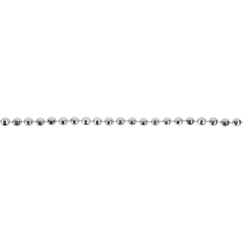Northlight 15' Shiny Silver Metallic Faceted Beaded Christmas Garland - Unlit, 5 of 7