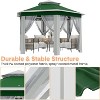 13x13ft Hexagonal Patio Pop-Up Gazebo, Canopy Shelter with Mesh Netting, Event Tent with Strong Steel Frame for Backyard, Garden, Lawn - 3 of 4