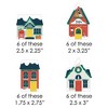 Big Dot of Happiness Christmas Village - DIY Shaped Holiday Winter Houses Cut-Outs - 24 Count - 2 of 4