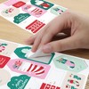 Big Dot of Happiness Christmas Stockings Gift Tag Stickers, Assorted Winter Holiday Gift Tag Labels, To and From Stickers - 12 Sheets - 120 Stickers - 4 of 4