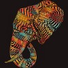 Men's Design By Humans Elephant (Majestic) By kase T-Shirt - 2 of 4