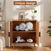 Karl Home Carved 31.5in.H Dining Sideboard and Buffet Bohemian Style Cabinet - 3 of 4