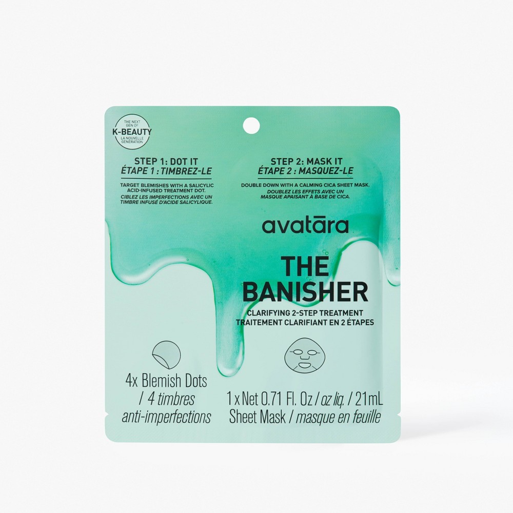 Photos - Cream / Lotion Avatara The Banisher 2 Step Clarifying Treatment - 0.71 fl oz: Hydrating, Face Application, Oily & Acne-Prone Skin, Vegan 