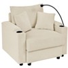 NicBex Couches for Living Room Accent Chair Sofa with Storage Armrest, Comfy Corduroy Upholstered Sofa Couch with Cup Holders and a Phone Holder - 4 of 4