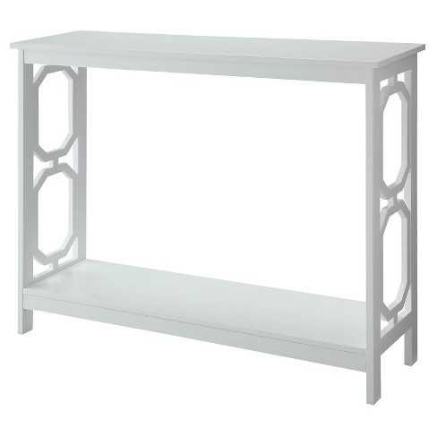 Omega Console Table White - Convenience Concepts : Target