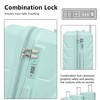 BEAFUP Set of 3  20"/24"/28" in ABS Spinner Wheel Luggage, Matching Color , With Combination Lock (Mint Green) - 4 of 4