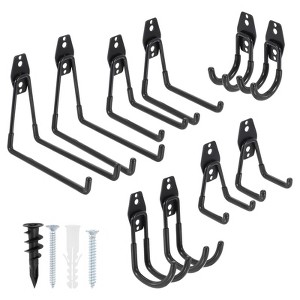 Unique Bargains Slat Wall Garage Lawn Garden Hanging Organizing Storage Hooks 10 Pcs - 1 of 4