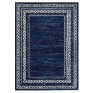 COZONY Washable Runner Rug for Kitchen Hallway Bathroom, Non-Slip Low Pile Neutral Carpet, Solid Border Laundry Room & Entryway Rug - 1 of 4