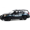 2013 Ford Police Interceptor Utility "Kehoe Police Dept" Black with White "Cold Pursuit" 1/43 Diecast Model Car by Greenlight - 2 of 3