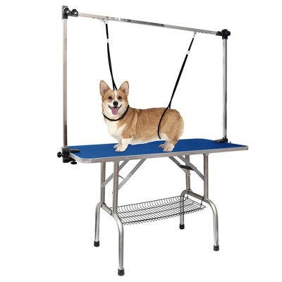 LOVMOR Dog Grooming Table,Adjustable Home Pet Grooming Tables with Arm/Noose/Mesh Tray