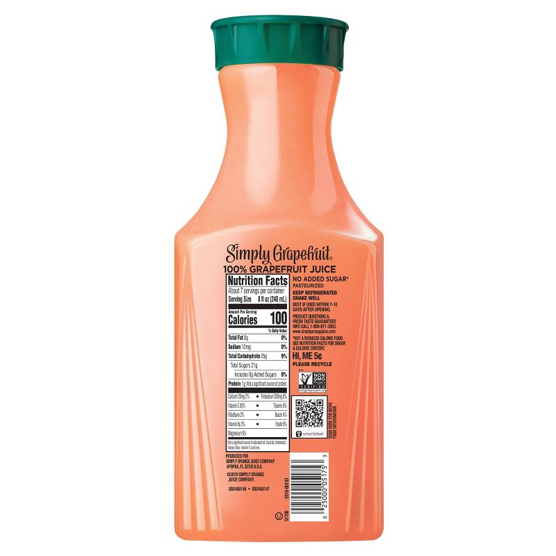 Simply Grapefruit Pulp Free Juice - 52 fl oz, 4 of 12