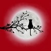Men's Design By Humans The Cat and The Moon By Maryedenoa T-Shirt - 2 of 4