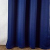 Olivia Gray Anchorage Blackout Single Grommet Curtain Panel Pair - 54" x 63", Navy Blue - 2 of 4
