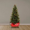 Aurio 5' Mountain Fir Life Like Tree with Sleigh - 4 of 4