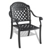 NicBex 2PC Outdoor Dining Chair,Patio Dining Chairs with Black Frame and Random Color Cushion,Aluminum Chairs Suitable for Patio,Garden,Rustic Black - 4 of 4