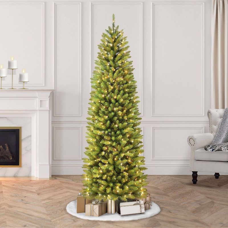 9ft Pre-lit Slim Artificial Christmas Tree Forest Fir - Puleo, 5 of 6