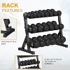 Premium Rubber Hex Dumbbell Set for Home Gym, Multiple Weights (350LB or 550LB) for Strength Training & Full Body Workouts - 4 of 4