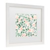 Trademark Fine Art - Rosana Laiz Blursbyai Miriam flowers in coral Matted Framed Art - 3 of 4
