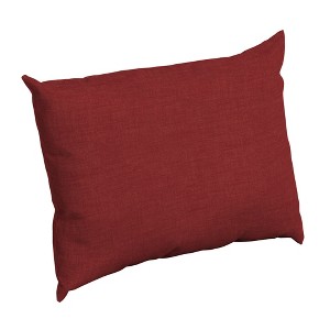 ARDEN Outdoor Cushion Pillow Back, 23 x 17, Water Repellent, Fade Resistant 17 x 23, Ruby Red Leala - 1 of 4