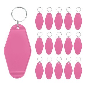 Unique Bargains Blank Vintage Motel Keychain for DIY Ornament Luggage Labels - 1 of 4