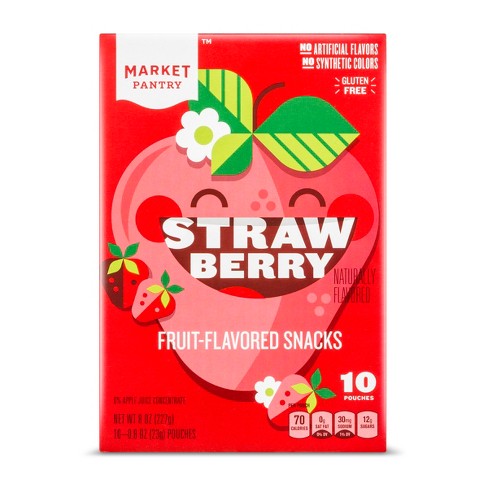 Strawberry Fruit Snacks 10pk Market Pantry Target