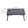 Unique Bargains Foldable Portable Lap Desk with Storage Drawer Tablet Slot Cup Holder - 2 of 4