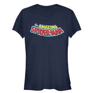 Juniors Womens Marvel Amazing Spider-Man Logo T-Shirt - 1 of 3