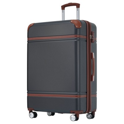 28 IN Luggage 1 Piece with TSA lock , Expandable Lightweight Suitcase Spinner Wheels, Vintage Luggage