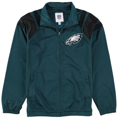 NFL Mens Philadelphia Eagles Track Jacket, Green, Small (Regular)
