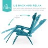 Best Choice Products Set of 2 Zero Gravity Lounge Chair Recliners for Patio, Pool w/ Cup Holder Tray - 2 of 4