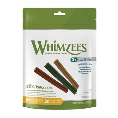 WHIMZEES Stix Value Bag Medium Dental Dog Treats - 21.2oz