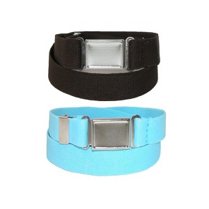 CTM  Elastic Belt with Magnetic No Show Flat Buckle (Pack of 2 Colors) - 1 of 4
