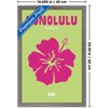 Trends International Reinders: Destinations - Destination Honolulu Framed Wall Poster Prints - 3 of 4
