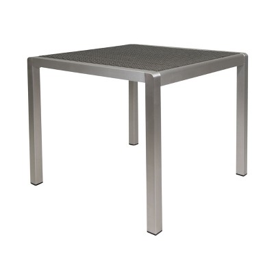 NicBex 35Inch Square Dining Table,Modern Kitchen Table with Aluminium Frame