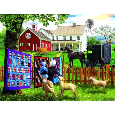 Sunsout Family Homestead 500 pc  Mothers Day Jigsaw Puzzle 28769