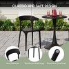 WestinTrends Playa 5-Piece Outdoor Metal Patio Dining Table Set With Stackable Patio Chairs - 3 of 4