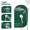 Cobbe Adjustable 10" High Pressure Dual Shower Head with 5-Spray Handheld Shower - 4 of 4
