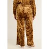 June + Vie by Roaman's Women's Plus Size Crushed Velvet Wide-Leg Pant - 3 of 4