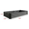 Raised Garden Bed, Rectangle Outdoor Planter Box, Multi-purpose Backyard Patio Planter Raised Beds For Flowers, Fruits Green - 3 of 4