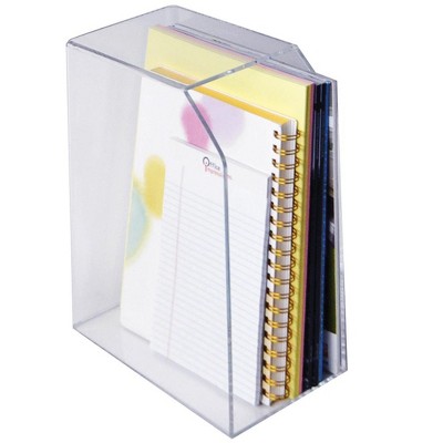 Clear Acrylic Desktop Magazine and File Holder