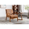 NicBex Velvet Fabric Accent Chair,Upholstered Living Room Chairs with Mid-Height Backrest,Mid-Century Arm Chair,Accent Chairs for Living Room - 2 of 4